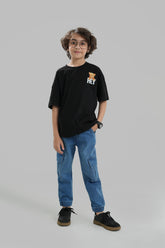Kids Oversize T Shirt-Black