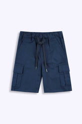 6 Pockets cotton Cargo Shorts neavy blue