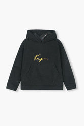 Kids "KING" Fur Hoodie – Ultra Soft Winter Wear Black