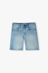 Kid's Denim Medium Blue Short With Adjuster
