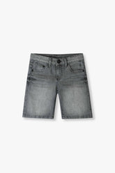Kid's Denim Grey Short With Adjuster