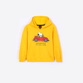 Kids "Adventure Is Calling" Printed Fleece Hoodie