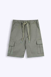 6 Pockets cotton Cargo Shorts gray