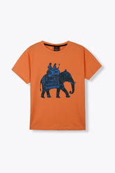Elephant Print T Shirt
