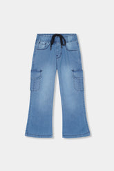 Girls 6 Pocket Wide Leg Pants