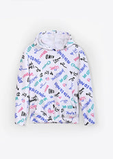 Girls Soft Cotton All-Over Printed Fleece Hoodie