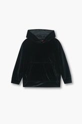 Kids Velvet hoodie – Black
