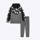 Kids Soft Cotton Camo Panel Fleece Suit