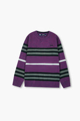 Jeep Purple Striped Cotton Sweater – 100% Cotton | Warm Winter Wear for Kids
