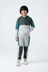 Kids Colorblock Fleece Panel Tracksuit