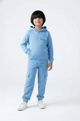 Boys Utility Fleece Tracksuit – Sky Blue