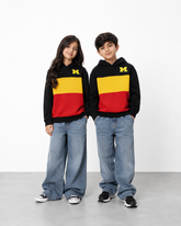 Kids Color-Block Fleece Hoodie – multi