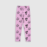 Cotton Pink Mickey Allover Mickey Printed Leggings