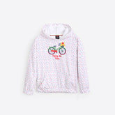 Girls Embroidered Soft Cotton Fleece Hoodie
