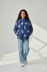Kids Stitch Cartoon Character Puffer Jacket – Ultra Warm Winter Outerwear