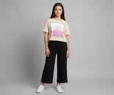 Boxy Fit Graphic T-Shirt & Wide Leg Trouser Co-Ord Set – Stay Golden