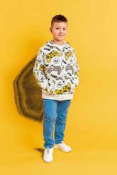 Gaming Print 100% Cotton Terry Hoodie – Kids Zip-Up Hoodie