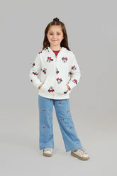 Minnie Mouse Print 100% Cotton Terry Hoodie – Kids Zip-Up Hoodie