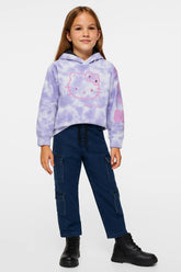 Kids Hello Kitty Tie-Dye Hoodie – 100% Cotton Terry