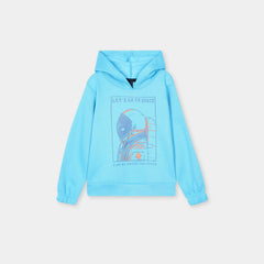 Kids Soft Cotton Printed Fleece Hoodie