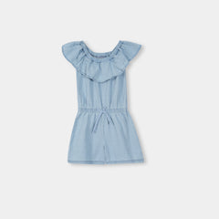 100% Cotton Girl's Denim Jumpshort