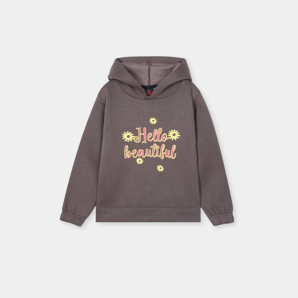 Girls Printed Soft Cotton Fleece Hoodie