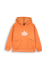 Burnt Orange Fleece Tracksuit – Cozy Winter Hoodie & Jogger Set for Kids