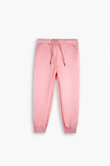 Pink Quilted Hoodie Tracksuit | Cozy Winter Wear for Kids