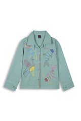Embroidered Jacquard Shirt | Stylish Winter Wear