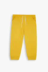 Cherry yellow Quilted Ruffle Suit for Girls | Winter 2-Piece Set