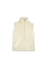 Ivory Sleeveless Fur Jacket | Girls Winter Cozy Outerwear
