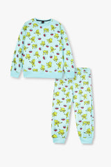 Pikachu Printed Kids Fleece Suit | Warm Winter Tracksuit for Girls