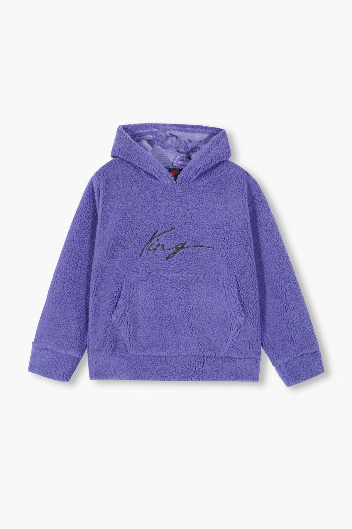 Kids "KING" Fur Hoodie – Ultra Soft Winter Wear Purple