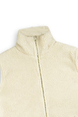 Ivory Sleeveless Fur Jacket | Girls Winter Cozy Outerwear