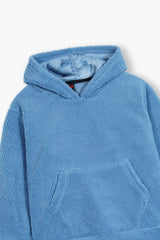 Skyblue Teddy Fur Hoodie – Ultra Soft & Cozy Winter Wear