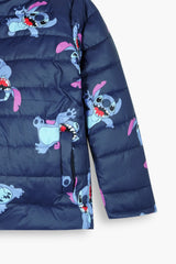 Kids Stitch Cartoon Character Puffer Jacket – Ultra Warm Winter Outerwear