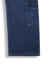 Girls 8-Pocket Wide Leg Jeans – 100% Cotton Stretch Denim
