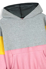 Kids Color Block Hoodie & Jogger Set – 100% Cotton Fleece