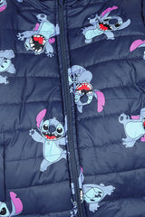 Kids Stitch Cartoon Character Puffer Jacket – Ultra Warm Winter Outerwear