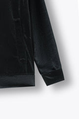 Kids Velvet Tracksuit – Jet Black