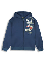 Kids Sonic Tracksuit – 100% Cotton Fleece | Zipper Hoodie & Jogger Set