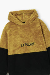 Kids "EXPLORE" Fur Hoodie – Ultra Soft Winter Wear