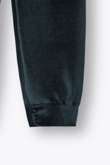 Kids Velvet Tracksuit – Jet Black