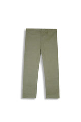 Olive Green Ripped Lycra Tights | Stretchable & Trendy Fit