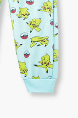 Pikachu Printed Kids Fleece Suit | Warm Winter Tracksuit for Girls