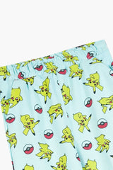 Pikachu Printed Kids Fleece Suit | Warm Winter Tracksuit for Girls