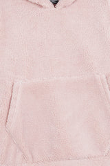 Tea pink Teddy Fur Hoodie – Ultra Soft & Cozy Winter Wear
