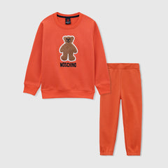 Kids Soft Cotton Embroidered Fleece Tracksuit