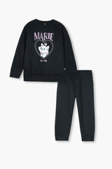 Kids Quilted Marie Tracksuit | 2-Piece Sweat & trouser Set | Winter Cotton Outfit
