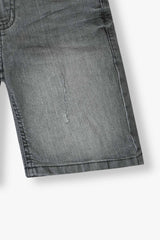 Kid's Denim Grey Short With Adjuster